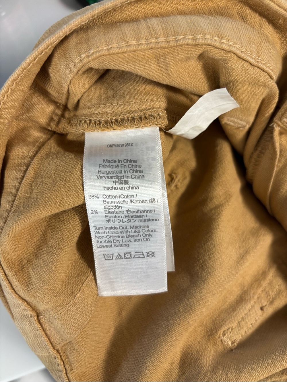 Madewell Emmett 2.0 wide leg crop balloon utility pants patch pockets khaki 30 - Picture 14 of 14